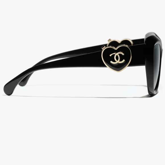 CHANEL 5517A 622 S8 BLACK SUNGLASSES HIDDEN MIRROR Polarized - Picture 8 of 16
